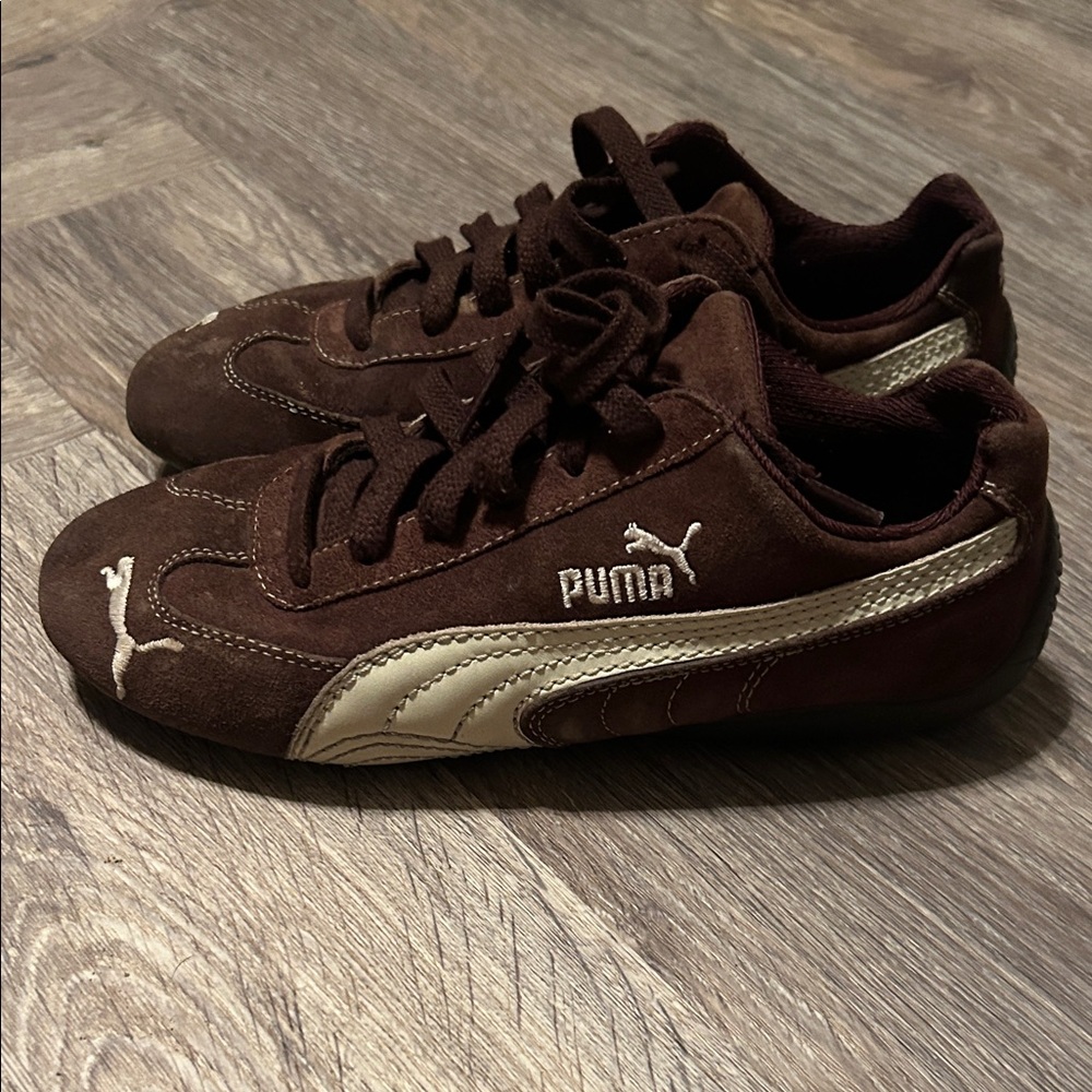 Puma Kids Chocolate Brown Sneakers